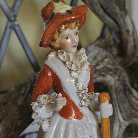 Vintage Taïwan Porcelain Figurine Orange - Picture 7 of 11